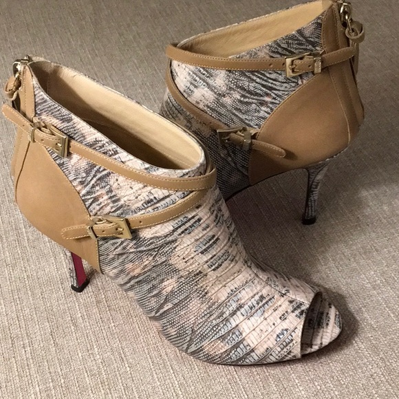 Luciano Padovan Shoes - Luciano Padovan ankle open toe leather heel 6.5